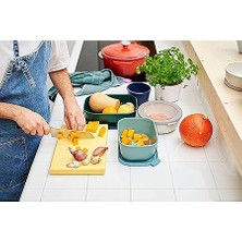 - Multi Bowl Cirqula Rectangular - Kapaklı Saklama Kabı - Buzdolabı Için Hava Geçirmez Saklama Kutusu ve Mikrodalga Fırın Kabı Olarak Uygundur - 500 ml - Nordic Green