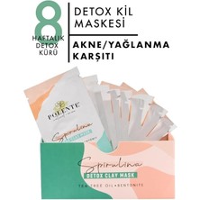 Natural - Spirulina Yosunlu Detoks Kil Maskesi (8 Adet x 8 Ml)
