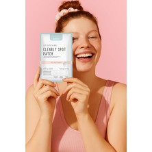 Clearly Spot Patch, Sivilce Karşıtı Şeffaf Plaster | Şeffaf, Ultra Ince, Hidrokolloid + Niacinamide + Salicylic Asit Içerikli Akne Karşıtı Yüz Bandı | 24 Adet