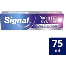 White System Diş Macunu Güçlü Beyazlık Güçlü Diş Minesi 75 ml