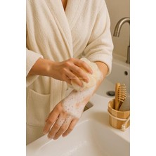 Rustik Ahşap Kovada Banyo Seti, Yumuşak Köpüren Lif, Doğal Kabak Lifi, Ponza Taşı ve Ahşap Masaj Tarağı, Cilt Bakımı ve Duş Keyfi Için Spa Bakım Seti