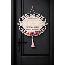 Dış Kapı Süsü Kişiye Özel Şık ve Tasarım Çiçekli NO02