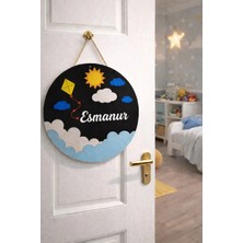 Genç Kız Odası Kapı Veya Duvar Süsü Kişiye Özel Şık ve Tasarım No 1071