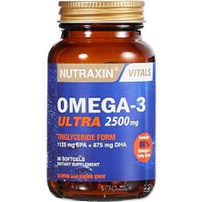 Vitals Ultra Omega-3 2500 Mg 30 Kapsül Takviye Edici Gıda