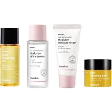 Glass Skin On The Go-Seyahat Boy Cilt Bakım Seti/temizleyici/sakinleştirici/nemlendirici