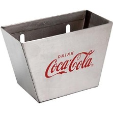 Coca-Cola Paslanmaz Çelik Kapak Yakalayıcı, Kırmızı/gümüş