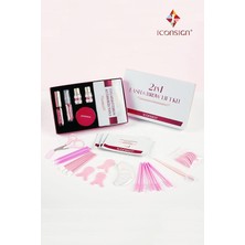 Iconsign 2in1 Yeni Lash Lift,kirpik Lifting,perma ve Kaş Laminasyon Seti(Büyük Set)(Yeni Balm Yapıştırıcılı)
