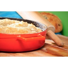 Döküm Çok Amaçli Yayvan Tencere Çap(Ø) 24 cm - Trendy Turuncu