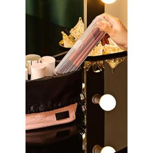 2 Adet Şeffaf Makyaj Organizeri Kutusu - Diş Fırça Kutusu