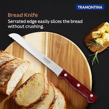 Polywood Saplı Tırtıklı Ekmek Bıçağı (30CM)