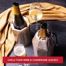 Vin Aktif Soğutucu Şarap & Şampanya Soğutucu Platin