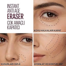 New York Instant Anti Age Eraser Kapatıcı 00 Ivory & Mini Tattoo Liner Gel Pencil Makyaj Seti
