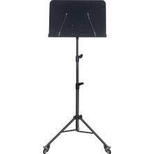 Tekerlekli Nota Sehpası Taşınabilir Çift Klips Tutuculu Taşıması ve Kullanımı Kolay Boyu Ayarlanabilir 403-T1019