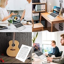 N29-3-GÜMÜŞ Katlanır Aluminyum Macbook Laptop Bilgisayar Standı
