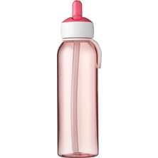 – Pipetli Içecek Şişesi Campus Flip-Up 500 ml Pembe – Çocuklar Için Pipetli Su Şişesi – Gazlı Asitlere Uygundur – Sızdırmaz