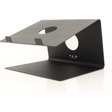 Metal Laptop Standı - Siyah - Laptop Yükseltici - Altlık - SLS1BL