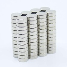 Adet 8x3 mm Yuvarlak Güçlü Neodyum Mıknatıs (Çap 8 mm Kalınlık 3 Mm)