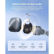 Cube-Sl Kit2 Kablosuz Yaka Mikrofon, iPhone Lightning Için Mikrofon (2 Tx + 1 Rx Şarj Kılıfı), Gürültü Engellemeli Mini Mikrofon, 30H Pil, 300 M/1000 Ft, Kablosuz Mikrofon