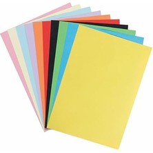 A4 Renkli Fon Kartonu 23 x 34 cm 10 Renk