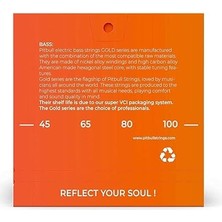 Gold Seri Bas Gitar Teli 4 Telli Set Light Geb 4 L 45-100