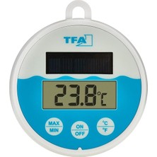 Dostmann Dijital Havuz Termometresi, Güneş Enerjili, 30.1068.02, Suda Yüzer, Havuz/havuz/jakuzi Için Uygundur, Sabitleme Ipi (1 M), Güneş Enerjisiyle Çalışır, Beyaz-Mavi