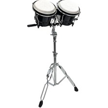 BG-220ST Standlı Siyah Bongo Siam Meşesi Doğal Deri