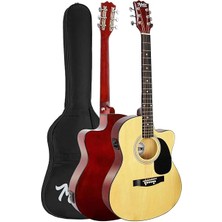 RG-560NT-AMP Natural Amfili Elektro Akustik Gitar Full Set
