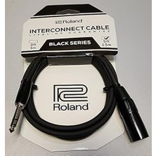 Black Serisi Simetrik Bağlantı Kablosu – 6,3 mm -Trs Jak (Erkek) Xlr (Erkek), Uzunluk: 1,5 M – Rcc-5-Trxm