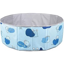 Marine Katlanabilir Top Havuzu - Oyun Alanı ve Halısı - 150 Adet Top Hediye - Sevimli Mavi