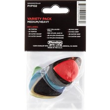 Dunlop PVP102 Çeşitli Medium/ağır Gitar Seçme Oyuncu Paketi (12'li Paket)