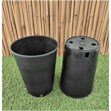 Üretim Saksısı 30 Adet 2 Lt 14X19 cm Plastik Saksı Siyah Üretim Saksı Bitki Üretim Saksısı