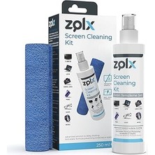 Ekran Temizleme Seti 250ML + Temizleme Bezi * 2 Adet Lcd, Led, Ekran, Laptop, Tablet, Bilgisayar, Televizyon, Cep Telefonu, Gözlük, Kamera, Koruyucu ve Parlatıcı Doğal Temizleme