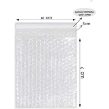Balonlu Patpat Torba Bantlı 20X25 +5 (25 Adet) Baloncuklu Torba