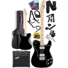 TLX-60BK-25AMP Telecaster Maple Klavye Hh 25W Amfili Elektro Gitar Seti