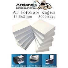 Fotokopi Kağıdı A5 80 gr 500 Lü 10 Paket Fotokopi Kağıdı Lazer Inkjet ve Fotokopi Makineleri Için Uyumlu