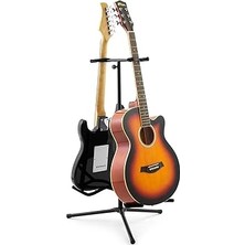 Music GST100-BK Çift Gitar Standı - Siyah