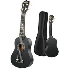 UKX-901 Bk Siyah Soprano Ukulele (Askı Çanta Metod Pena)