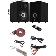 RM-400BK Aktif Stüdyo Referans Monitörü 4 Inç Çift Bluetooth USB 140 Watt