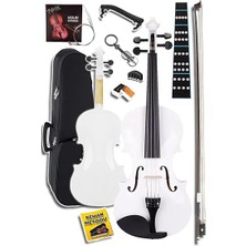 HGA44WH-TYS Beyaz 4/4 Tam Boy Keman Seti (Çanta Yay Reçine)