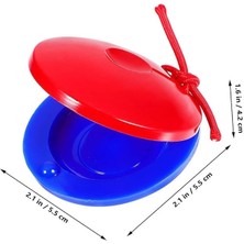 Orf-Sp-11 Örf Aletleri Avuç Içi Kastanyet Seti Parmak Zili (1 Set)