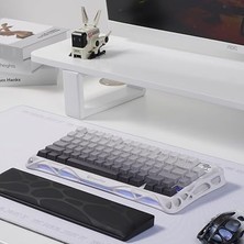 Klavye Bilek Desteği, Ergonomik, Kaymaz Tabanlı, Pu Deri Yüzeyli Bilek Destek Pedi, Siyah