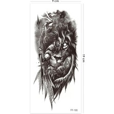 Gladyatör Dövmesi, Aslan Dövmesi, Savaşçı Dövmesi, Geçici Dövme Tattoo, Erkek Geçici Dövme, Kol ve Vücut Dövmesi