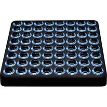 Techtools Mıdı Fighter 64 (Black) | 64 Arcade Knobs Parmakla Davul Çalma Performansı Için En Iyi Mıdı Controller/kontrolör