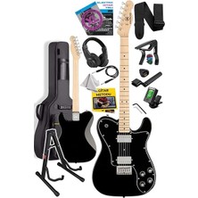 TLX-60BK-ST Telecaster Maple Klavye Hh Profesyonel Elektro Gitar