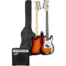 CBG-460SB 46 Inç 4/4 Yetişkin Amfili Bas Gitar Seti Sunburs