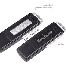 Dijital Ses 8 GB Profesyonel Şarj Edilebilir USB Etkinleştirmek Için Sprachaufzeichnungsgeraet Flash Drive Kullanışlı Diktator Recorder Mini Taşınabilir Kayıt Kalem Alet
