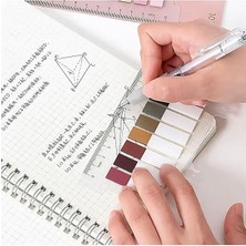 Kırmızı-Mor Tonları Temalı 10 Renkli Cetvelli Index • Index Sticker • Post-It • Sticky Note