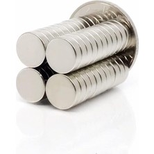 Adet 10X3 mm Yuvarlak Güçlü Neodyum Mıknatıs (Çap 10 mm Kalınlık 3 Mm)