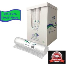 Balonlu Naylon Sargı 5 Adet 33 cm En 5 Metre Boyunda Havalı Eşya Koruma Ambalaj Pat Pat 5' Li