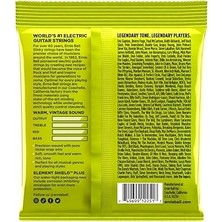 Ball Regular Slinky Klasik Rock 'n' Roll Elektro Gitar Telleri, Saf Nikel Sargı, Ölçü 10-46